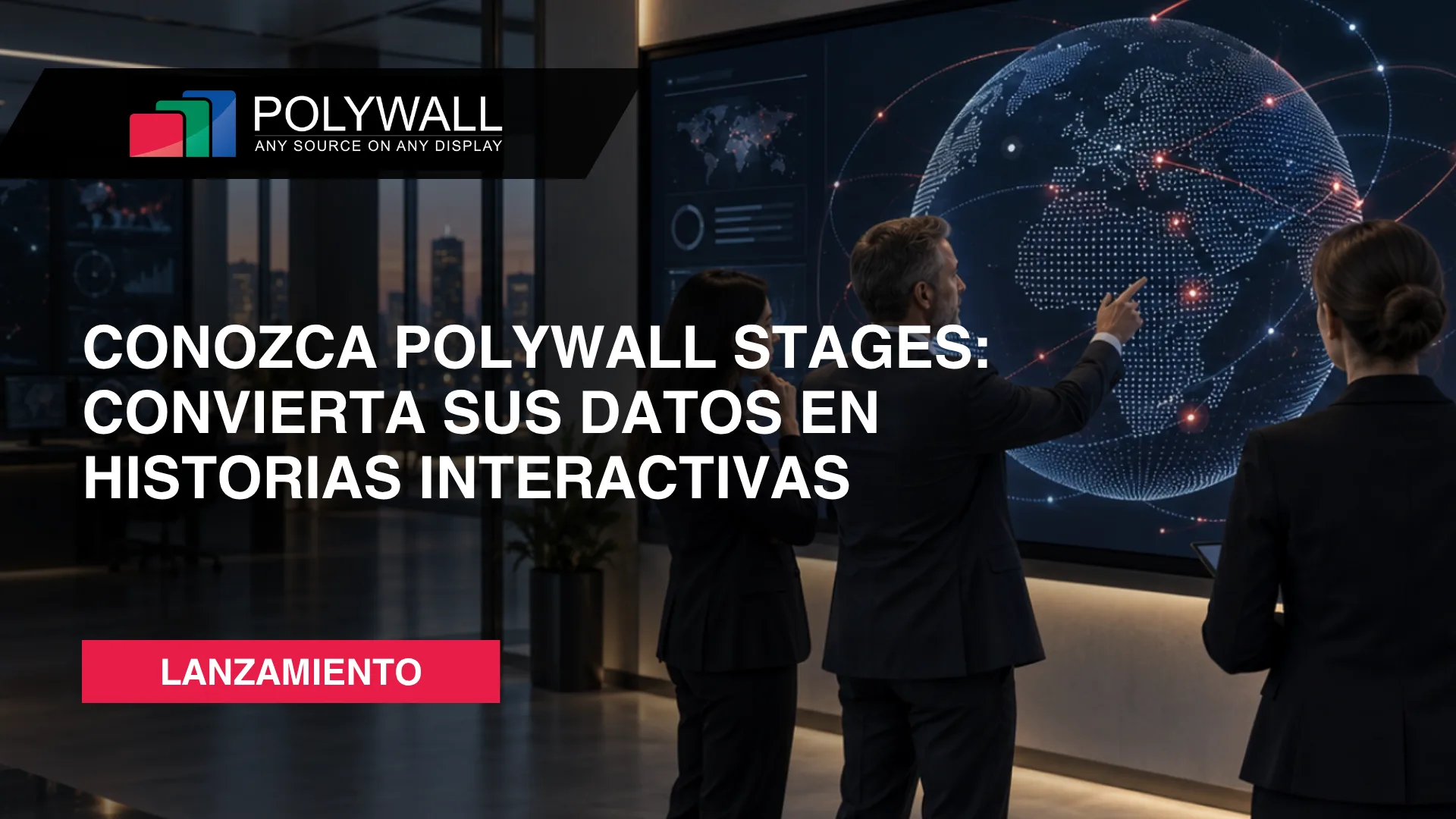 Presentamos Polywall Stages: historias de datos interactivas para pantallas táctiles