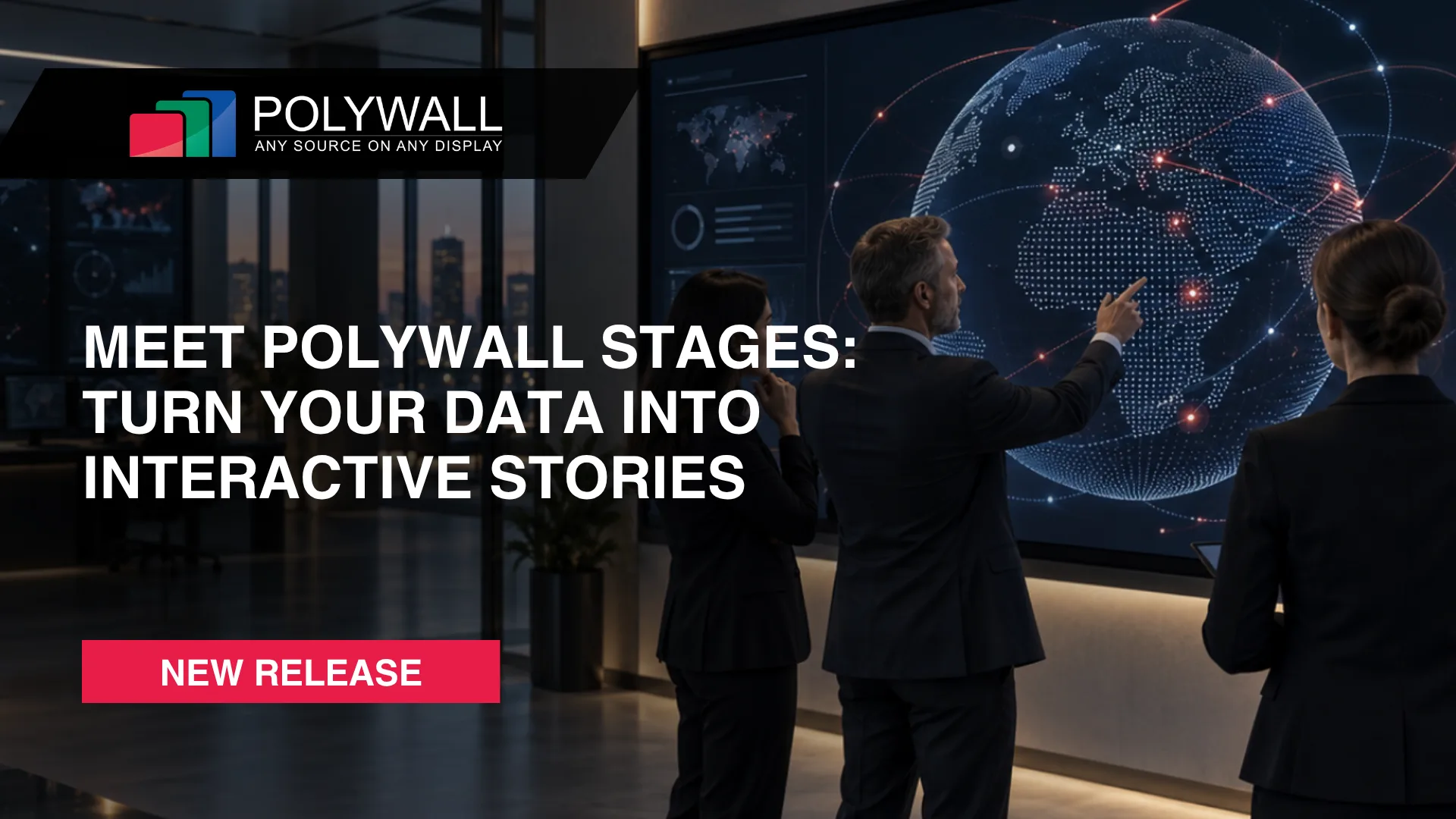 Introducing Polywall Stages: Interactive Data Stories for Touch Screens