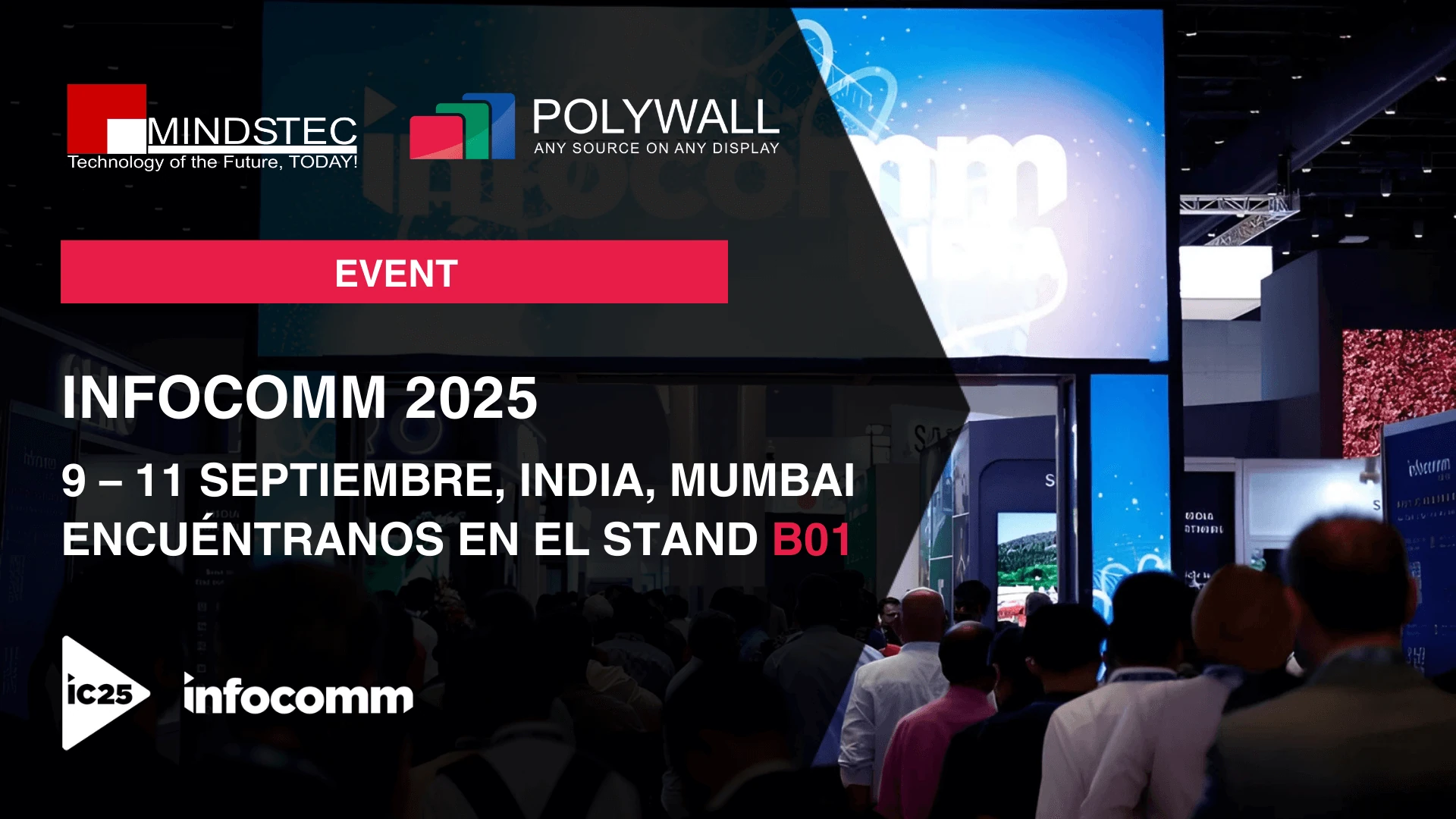 [9–11 Septiembre 2025] Evento: Conoce a Polywall en InfoComm India – Mumbai