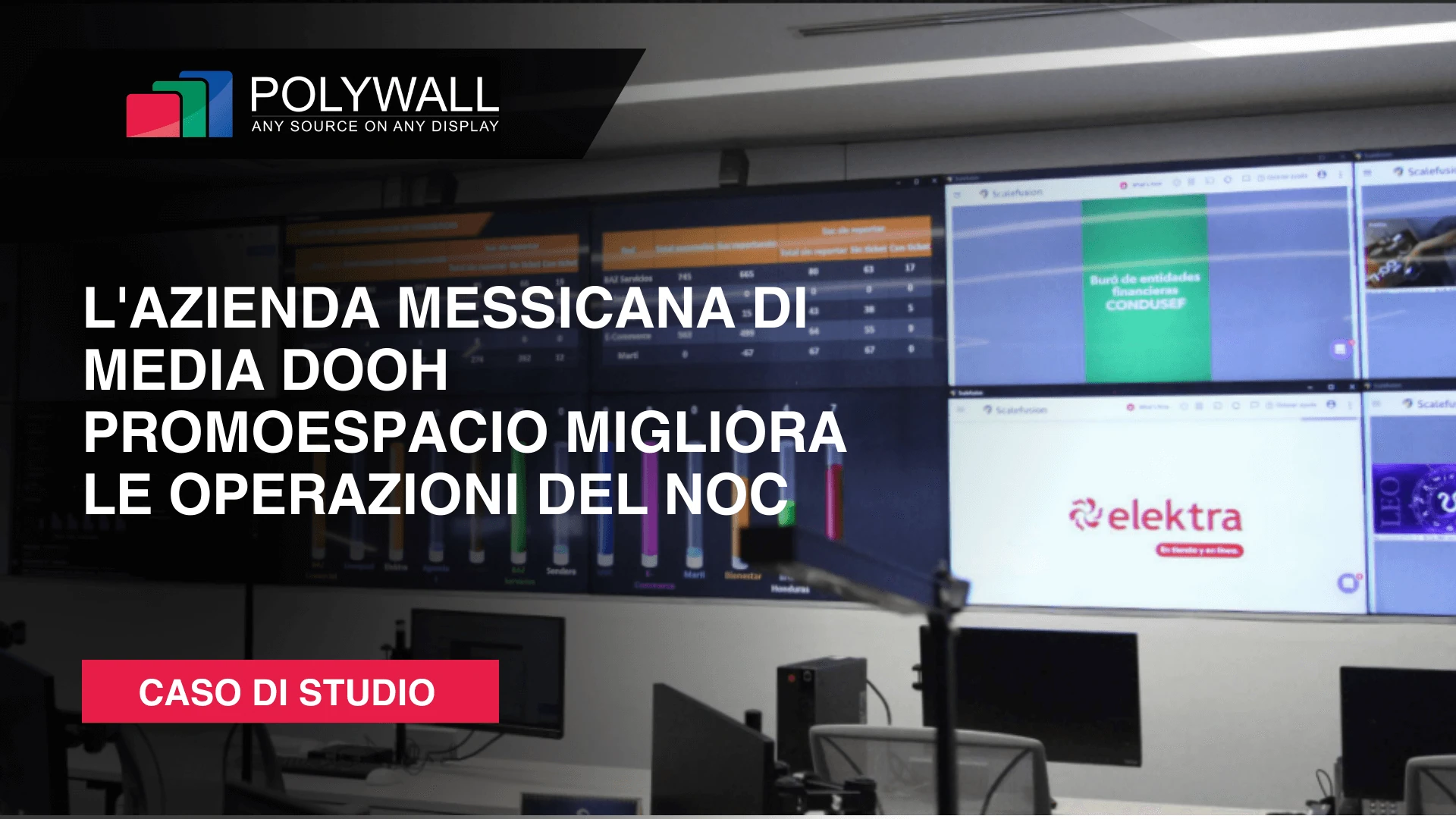Nuovo Caso di Studio: PromoEspacio, leader messicano nella pubblicità DOOH, rivoluziona il suo NOC con Polywall