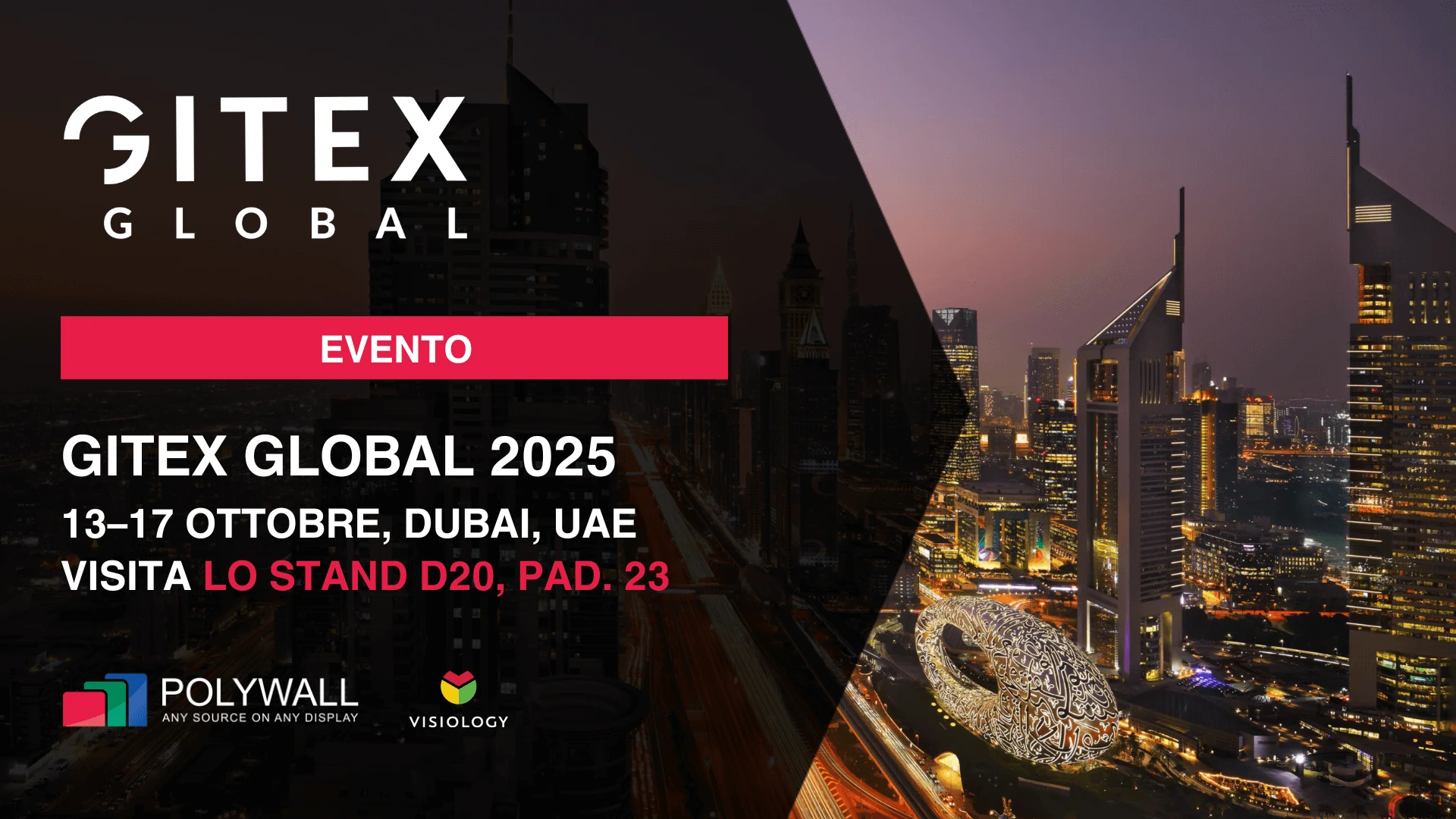 [13–17 ottobre 2025] Incontra Polywall a GITEX Global – Dubai, EAU